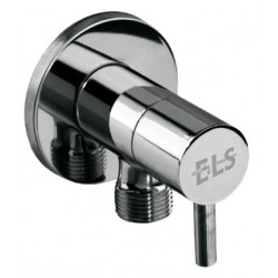 ЪГЛОВ КРАН С КЕРАМИЧЕН МЕХАНИЗЪМ 1/2" х 1/2"  ELS-1001