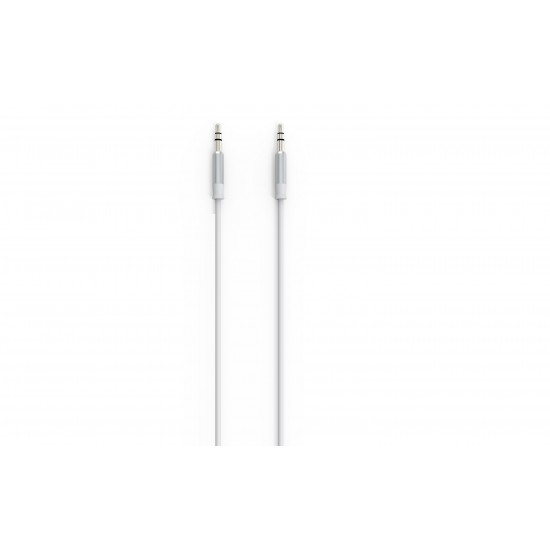 АУДИО КАБЕЛ AUX 3.5MM 1M БЯЛ LS-Y02