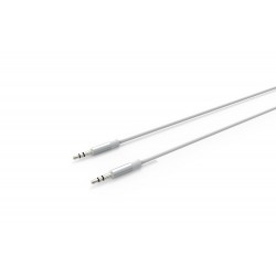 АУДИО КАБЕЛ AUX 3.5MM 1M БЯЛ LS-Y02