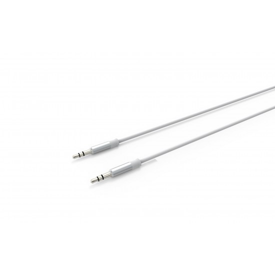АУДИО КАБЕЛ AUX 3.5MM 1M БЯЛ LS-Y02