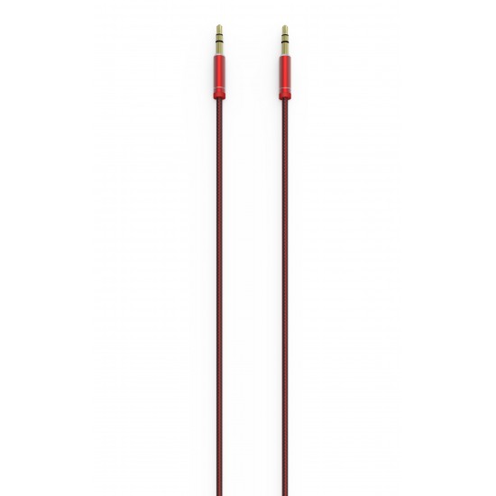 АУДИО КАБЕЛ AUX 3.5MM 1M ЧЕРВЕН LS-Y01