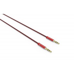 АУДИО КАБЕЛ AUX 3.5MM 1M ЧЕРВЕН LS-Y01