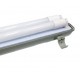 К-Т ТЯЛО ЗА LED T8 ТРЪБА IP65 С ОТРАЖАТЕЛ + 2 X 1.2M T8 LED ТРЪБИ 22W 6500K 230V 2420LM PF 0.5 120СМ ЕКО ПРОФИ