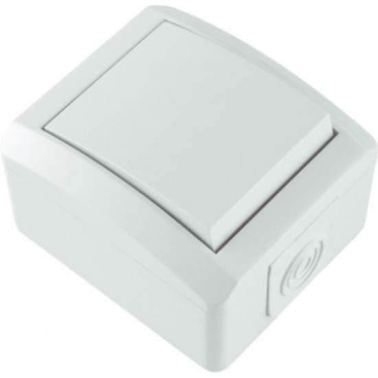 КЛЮЧ IP44 ДЕВИАТОРЕН БЯЛ СХ.6 10A/250V (12.01.025)