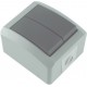 КЛЮЧ IP44 ДВОЕН СИВ СХ.5 10A/250V (12.23.024)