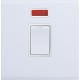 КЛЮЧ УРЕДЕН С НЕОН 45А 250V L8MDN/45 БЯЛ БУТОН