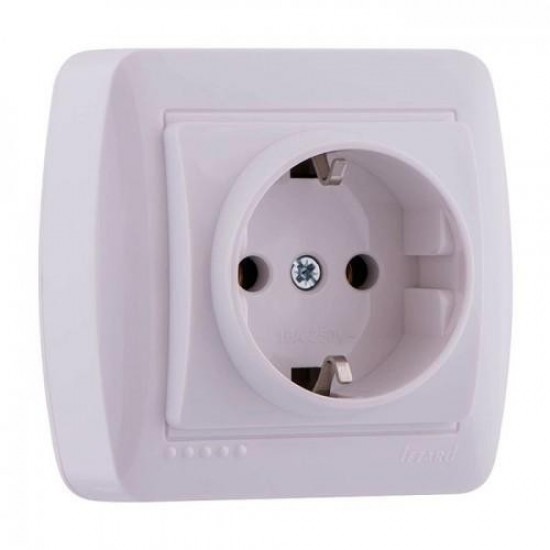 КОНТАКТ ЕДИНИЧЕН БЯЛ СЕРИЯ ДЕМЕТ LEZARD 711-0200-122