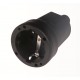 КУПЛУНГ УДАРОУСТОЙЧИВ ГУМИРАН IP44 16A 250V 2P+E ЧЕРЕН ELS-2210