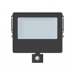 LED ПРОЖЕКТОР ЧЕРЕН 100W 230V 8150LM PF0.9 4000K IP65 СЪС СЕНЗОР ЗА ДВИЖЕНИЕ