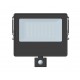 LED ПРОЖЕКТОР ЧЕРЕН 100W 230V 8150LM PF0.9 4000K IP65 СЪС СЕНЗОР ЗА ДВИЖЕНИЕ