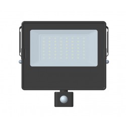 LED ПРОЖЕКТОР ЧЕРЕН 10W 230V 800LM PF0.9 4000K IP65 СЪС СЕНЗОР ЗА ДВИЖЕНИЕ