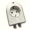 ПРЕХОДНИК ЗА КОНТАКТ СЪС ЗАЩИТА ОТ ТОКОВ УДАР БЯЛ - КОАКС.КАБЕЛ IN-OUT YE-750-02