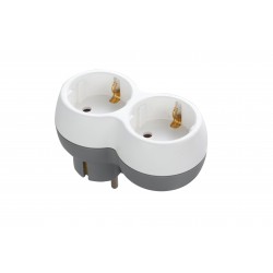 РАЗКЛОНИТЕЛ 2-KA 16А 250V БЯЛ/СИВ ELS-VRM0102