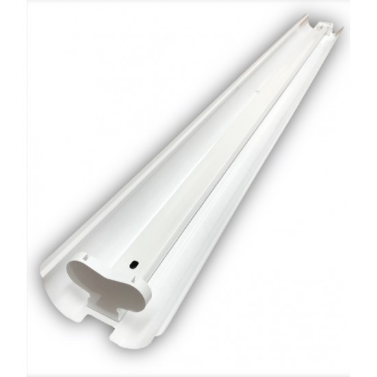 ШИНА ЗА LED IP21T8 ТРЪБА 2 X 1.2M С ДИФУЗЕР ЕДНОСТРАННО СВЪРЗВАНЕ