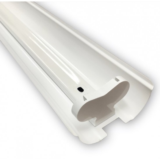 ШИНА ЗА LED IP21T8 ТРЪБА 2 X 1.2M С ДИФУЗЕР ЕДНОСТРАННО СВЪРЗВАНЕ