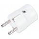 ЩЕПСЕЛ ЪГЛОВ PC 16A 250V 2P+E БЯЛ ELS-2207
