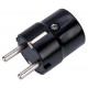 ЩЕПСЕЛ ЪГЛОВ PC 16A 250V 2P+E ЧЕРЕН ELS-2207