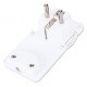 ЩЕПСЕЛ ЪГЛОВ ПЛОСЪК PP 16A 250V 2P+E БЯЛ ELS-C2407