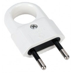 ЩЕПСЕЛ С УХО PC 10A 250V 2P БЯЛ ELS-602105