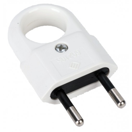 ЩЕПСЕЛ С УХО PC 10A 250V 2P БЯЛ ELS-602105