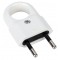 ЩЕПСЕЛ С УХО PC 10A 250V 2P БЯЛ ELS-602105