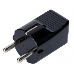 ЩЕПСЕЛ ШУКО PC 16A 250V 2P+E ЧЕРЕН ELS-602201