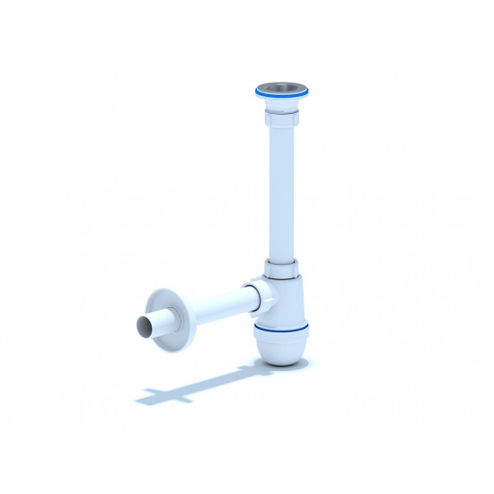 СИФОН 1 1/4 "  X 32 + ВИТЛО Ф65  С ПРАВА ТРЪБА И РОЗЕТКА       B1003