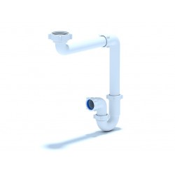 ТРЪБЕН СИФОН 1 1/2" Х 40 ММ SPACE SAVING  D5020EU