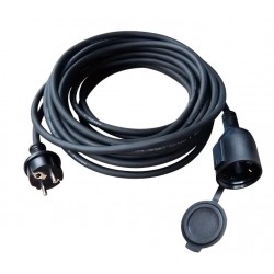 УДЪЛЖИТЕЛ ГУМИРАН + КУПЛУНГ С ПРЕДПАЗНА КАПАЧКА IP44 H05RR-F 3X1.5 5 M УДАРОУСТОЙЧИВ