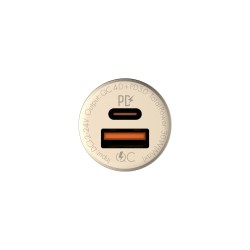 ЗАРЯДНО У-ВО ЗА АВТОМОБИЛ ЗА БЪРЗО ЗАРЕЖДАНЕ PORT USB-A + USB Type-C С КАБЕЛ USB Type-C PD+QC4.0 30W DC12-24V C506Q