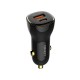 ЗАРЯДНО У-ВО ЗА АВТОМОБИЛ ЗА БЪРЗО ЗАРЕЖДАНЕ PORT USB-A + USB Type-C С КАБЕЛ USP Type-C 60W DC12-24V C103