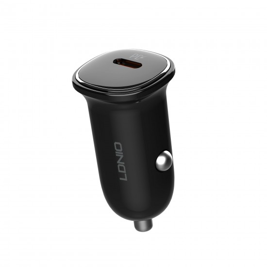 ЗАРЯДНО У-ВО ЗА АВТОМОБИЛ ЗА БЪРЗО ЗАРЕЖДАНЕ PORT USB Type-C С КАБЕЛ USB Type-C QC 30W DC12-24V C106