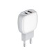 ЗАРЯДНО У-ВО ЗА БЪРЗО ЗАРЕЖДАНЕ PORT USB-A + USB Type-C С КАБЕЛ USB  type-C PD + QC3.0 20W 100-240V  A2313C