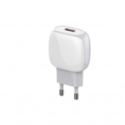 ЗАРЯДНО У-ВО ЗА БЪРЗО ЗАРЕЖДАНЕ PORT USB Type А С КАБЕЛ USB Type C QC3.0 18W 100-240V  A1306Q